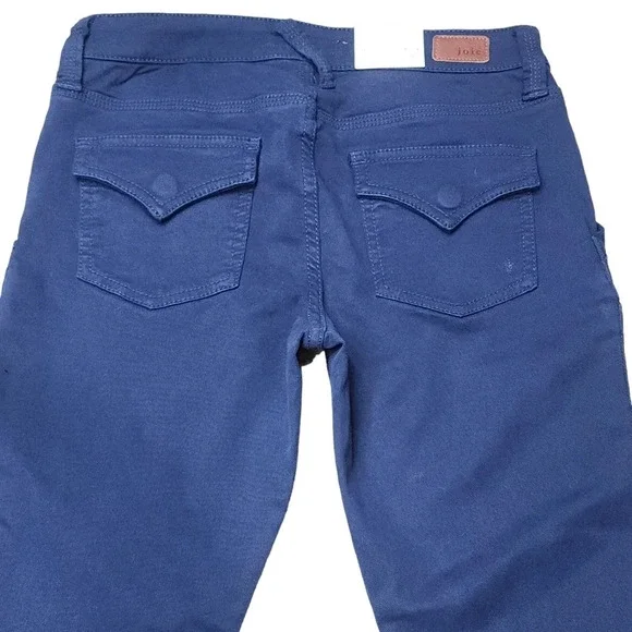 Joie Womens size 26 Park Skinny Utility Cargo Pants Dark Navy Blue Ankle Zippers - Picture 5 of 8